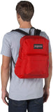 JanSport SuperBreak Plus Backpack with Padded 15 - inch Laptop Sleeve and Integrated Bottle Pocket - Spacious and Durable Daypack for Work and Travel - Red Tape
