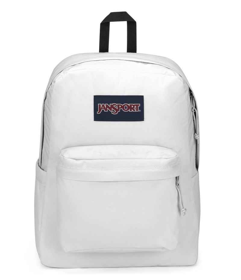 JanSport SuperBreak Plus Backpack with Padded 15 - inch Laptop Sleeve and Integrated Bottle Pocket - Spacious and Durable Daypack for Work and Travel - White