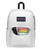 JanSport SuperBreak Plus Backpack with Padded 15 - inch Laptop Sleeve and Integrated Bottle Pocket - Spacious and Durable Daypack for Work and Travel - White
