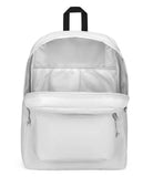 JanSport SuperBreak Plus Backpack with Padded 15 - inch Laptop Sleeve and Integrated Bottle Pocket - Spacious and Durable Daypack for Work and Travel - White
