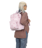 JanSport Superbreak Plus FX Backpack - Work, Travel, or Laptop Bag with Water Bottle Pocket - Embroidered Bows