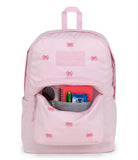 JanSport Superbreak Plus FX Backpack - Work, Travel, or Laptop Bag with Water Bottle Pocket - Embroidered Bows