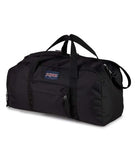JanSport Weekender Medium Duffel - Travel or Gym Bag, Durable Weekender with Front Utility Pocket & Side Grab Handles - Black
