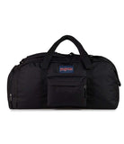 JanSport Weekender Medium Duffel - Travel or Gym Bag, Durable Weekender with Front Utility Pocket & Side Grab Handles - Black