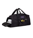 JanSport Weekender Medium Duffel - Travel or Gym Bag, Durable Weekender with Front Utility Pocket & Side Grab Handles - Black