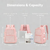 JARKJARD Ita Bag Clear Pin Display Backpack with Insert for Teen Girls Cute Kawaii Aesthetic Backpacks for School Transparent Bookbag Travel(Pink)