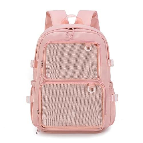 JARKJARD Ita Bag Clear Pin Display Backpack with Insert for Teen Girls Cute Kawaii Aesthetic Backpacks for School Transparent Bookbag | Backpacks4Less