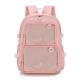 JARKJARD Ita Bag Clear Pin Display Backpack with Insert for Teen Girls Cute Kawaii Aesthetic Backpacks for School Transparent Bookbag | Backpacks4Less