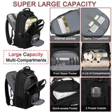 JCDOBEST Extra Large Laptop Backpack for Travel, College & Work, TSA Friendly Commuter Gaming Bag, Compatible with PS5/PS5 Pro/PS5 Slim, Fit 15 - 18.4 inch laptop, 21.7x15.9x10.2