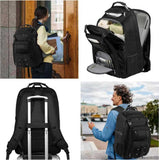 JCDOBEST Extra Large Laptop Backpack for Travel, College & Work, TSA Friendly Commuter Gaming Bag, Compatible with PS5/PS5 Pro/PS5 Slim, Fit 15 - 18.4 inch laptop, 21.7x15.9x10.2
