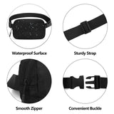 jealkip Fanny Pack Crossbody Bag for Women and Men, Belt Bag for Hiking Bum Bag with Adjustable Strap, Waist pack for Running Workout Sports Travel Black