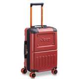 Jeep JH002B Hardside Expandable Luggage with Spinner Wheels, Chilli Pepper, Carry - On 19 Inch