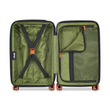 Jeep JH002B Hardside Expandable Luggage with Spinner Wheels, Elm Green, Carry - On 19 Inch
