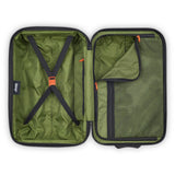 Jeep JH003B Hardside Expandable Luggage with Two Wheels, Black, Carry - On 21 Inch