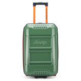 Jeep JH003B Hardside Expandable Luggage with Two Wheels, Elm Green, Carry-On 21 Inch