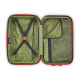 Jeep JH003B Hardside Expandable Luggage with Two Wheels, Tomato, Carry - On 21 Inch