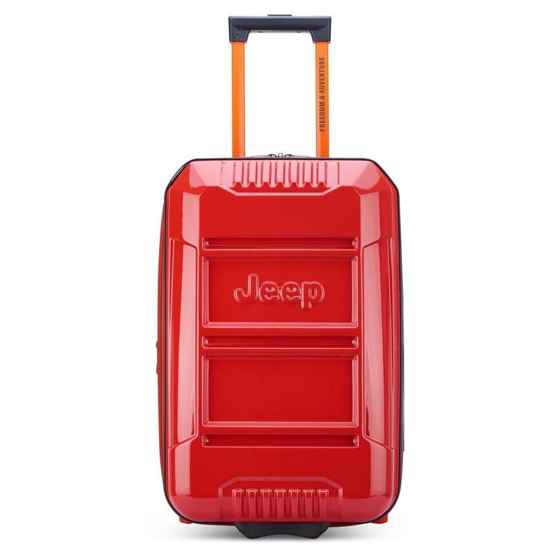 Jeep JH003B Hardside Expandable Luggage with Two Wheels, Tomato, Carry - On 21 Inch