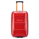 Jeep JH003B Hardside Expandable Luggage with Two Wheels, Tomato, Carry-On 21 Inch