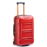 Jeep JH003B Hardside Expandable Luggage with Two Wheels, Tomato, Carry - On 21 Inch