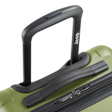 Jeep JH004C Hardside Expandable Luggage with Spinner Wheels (Avocado, Carry - On 20 Inch)