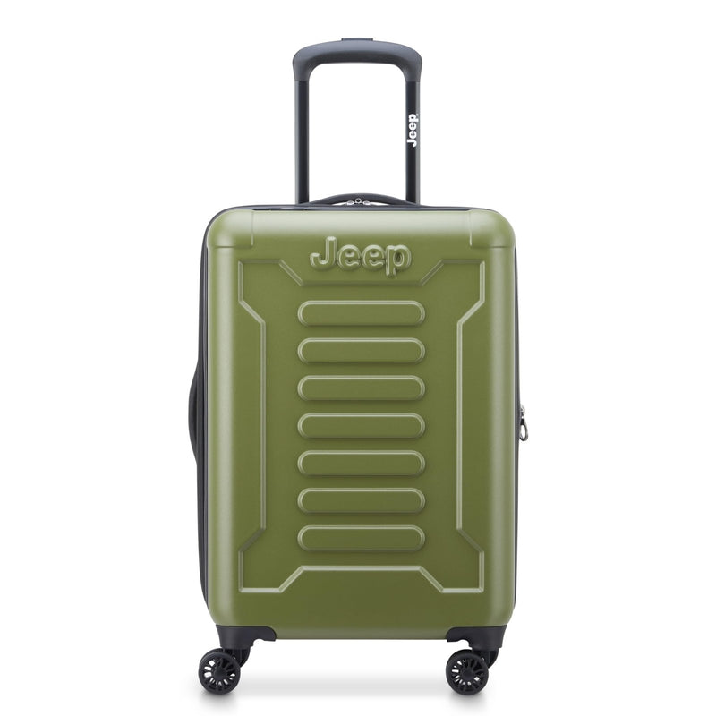 Jeep JH004C Hardside Expandable Luggage with Spinner Wheels (Avocado, Carry - On 20 Inch)