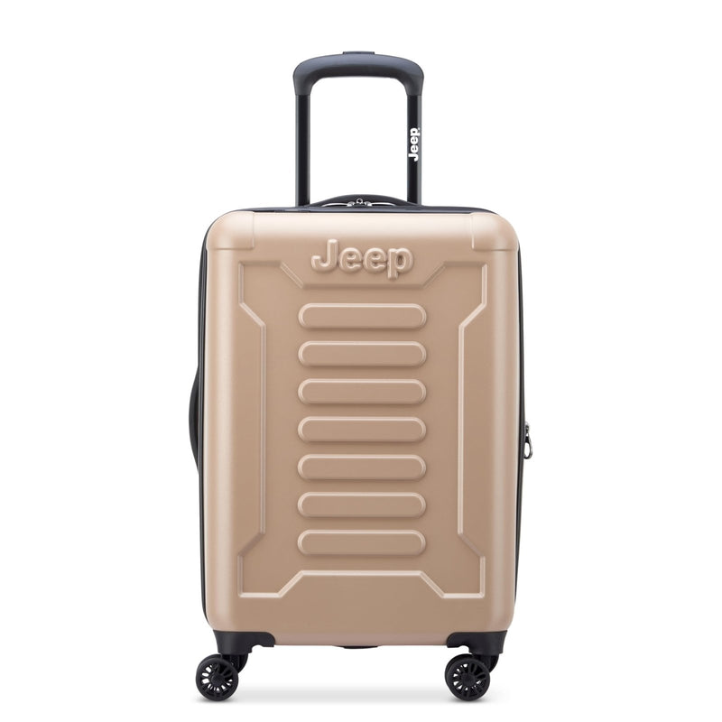 Jeep JH004C Hardside Expandable Luggage with Spinner Wheels, Beige, Carry - On 20 Inch