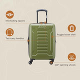Jeep JH004C Hardside Expandable Luggage with Spinner Wheels, Beige, Carry - On 20 Inch
