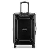 Jeep JH004C Hardside Expandable Luggage with Spinner Wheels, Black, Checked - Medium 24 Inch