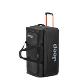 Jeep JS009D Two Wheel Rolling Travel Duffle Bag, Black, 31 Inch