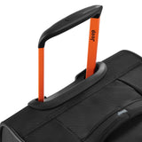 Jeep JS009D Two Wheel Rolling Travel Duffle Bag, Black, 31 Inch