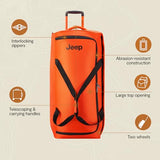 Jeep JS009D Two Wheel Rolling Travel Duffle Bag, Blue, 20 Inch
