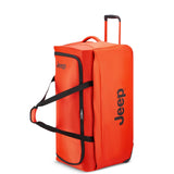 Jeep JS009D Two Wheel Rolling Travel Duffle Bag, Orange, 20 Inch