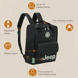 Jeep JS014D Tote Laptop Travel Backpack, Purple