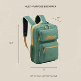 Jeep JS015B Laptop Travel Backpack, Army