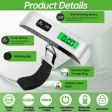Jeffbaubl 3 Pack Digital Luggage Scale,Luggage Weight Scale,110LB Baggage Scale with Backlit LCD Display,Portable Hanging Baggage Scale,Suitcase Weight Scale with Hook for Travel Home