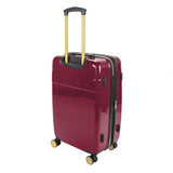 Jenni Chan Entin 3 - Piece Hardside Lightweight Expandable Spinner Luggage Set (Merlot)