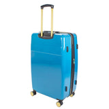 Jenni Chan Entin 3 - Piece Hardside Lightweight Expandable Spinner Luggage Set (Teal)