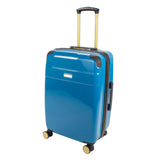 Jenni Chan Entin 3 - Piece Hardside Lightweight Expandable Spinner Luggage Set (Teal)