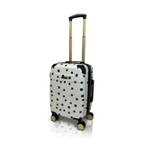 Jenni Chan Polka Dot 3 - Piece Hardside Lightweight Expandable Spinner Luggage Suitcase Set
