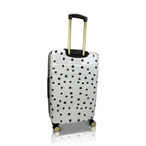 Jenni Chan Polka Dot 3 - Piece Hardside Lightweight Expandable Spinner Luggage Suitcase Set