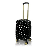Jenni Chan Polka Dot 3 - Piece Hardside Lightweight Expandable Spinner Luggage Suitcase Set
