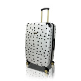 Jenni Chan Polka Dot 3 - Piece Hardside Lightweight Expandable Spinner Luggage Suitcase Set