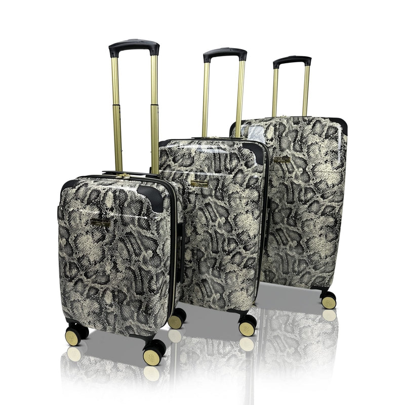 Jenni Chan Python 3 - Piece Hardside Lightweight Expandable Spinner Luggage Set
