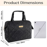 Jessica Simpson Insulated Wide Open Lunch Bag for Women for Work, Travel, Beach Leakproof Lunch Box for Picnics & Camping (Majestic Midnight)