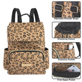 Jessica Simpson Mini Drawstring Backpack with Magnetic Buckle Flap Top for Women for Work, Classes, Commuting, and Travel