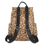 Jessica Simpson Mini Drawstring Backpack with Magnetic Buckle Flap Top for Women for Work, Classes, Commuting, and Travel
