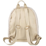 Jessica Simpson Mini Plush Tablet Backpack for Women for Work, College, Commuting, Travel (Mocha Latte)
