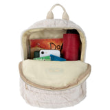 Jessica Simpson Mini Plush Tablet Backpack for Women for Work, College, Commuting, Travel (Mocha Latte)