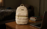 Jessica Simpson Mini Plush Tablet Backpack for Women for Work, College, Commuting, Travel (Mocha Latte)