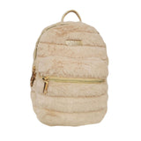Jessica Simpson Mini Plush Tablet Backpack for Women for Work, College, Commuting, Travel (Mocha Latte)